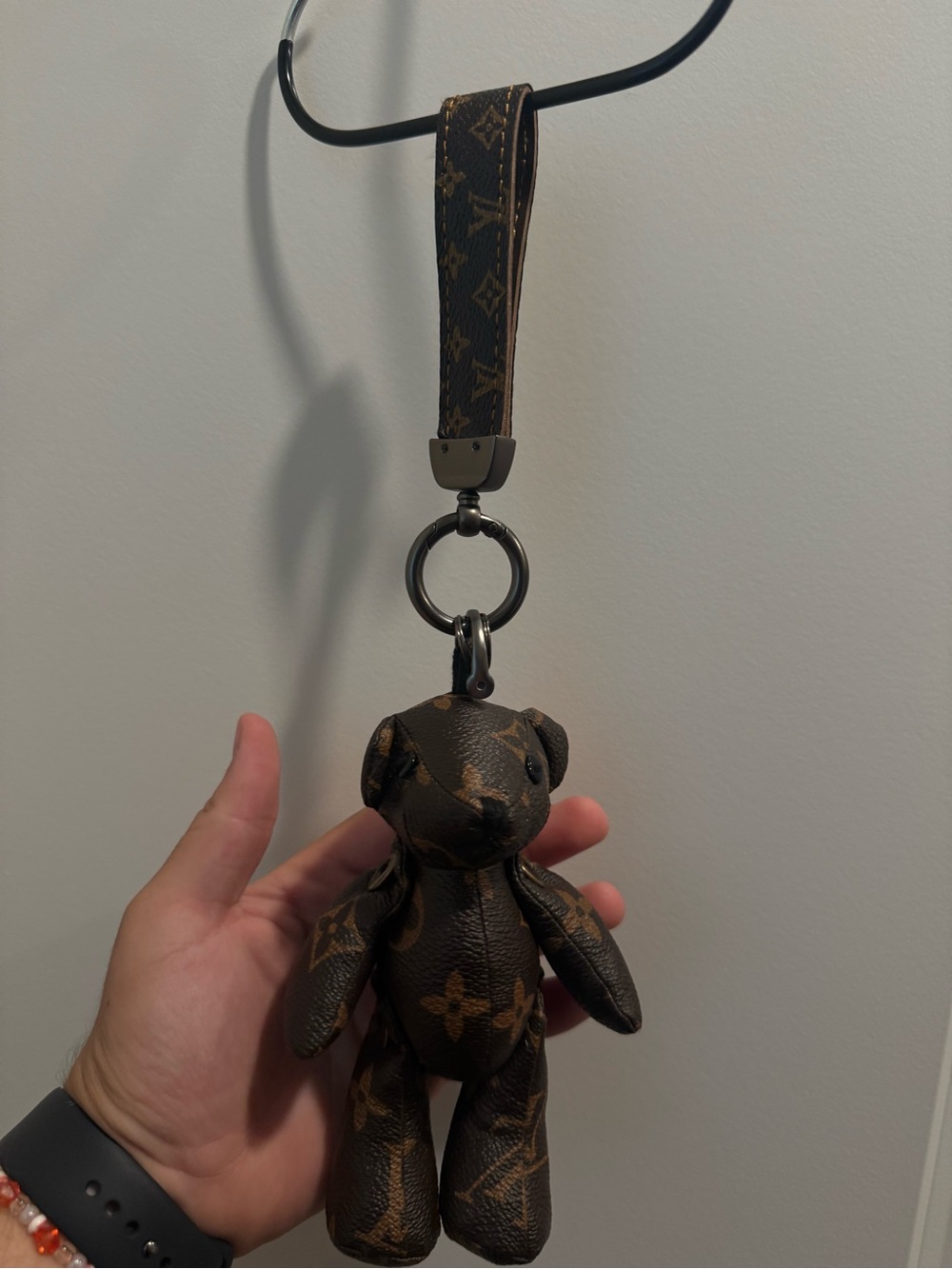 Louis Vuitton Monogram Teddy Bear Key Charm - Dark Brown Monogram